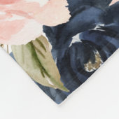 植物学フローラマムフォトコラージュ フリースブランケット (角)