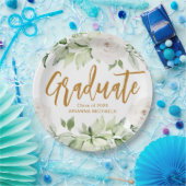 植物学フローラ大学院生文科卒業 ペーパープレート (パーティー)