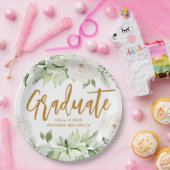 植物学フローラ大学院生文科卒業 ペーパープレート (パーティー)