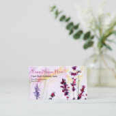 植物学フローラ水彩絵画名刺 名刺 (スタンド正面)