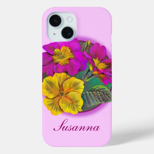 植物学プリムラ素晴らしアート Case-Mate iPhoneケース (裏面)