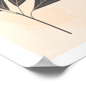 植物学ミニマル術プリント ポスター (角)