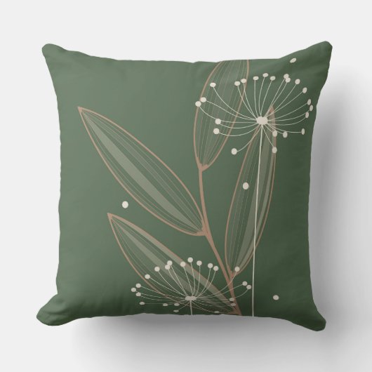 植物学モダンの クッション (正面)