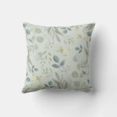 植物学モダンリースベビー誕生統計 クッション (裏面)