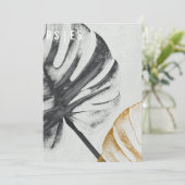 植物学モダン結婚式招待状：コレクションII 招待状 (スタンド正面)