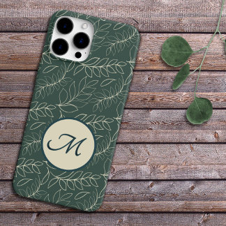 植物学モノグラムのの iPhone 15ケース