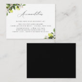 植物学レモン結婚ズアコモデーションズエンクロージャ  エンクロージャーカード (正面/裏面)