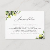 植物学レモン結婚ズアコモデーションズエンクロージャ  エンクロージャーカード (正面)