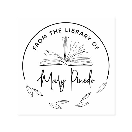 「植物学書籍の装丁・スタンプ図録より」 セルフインキングスタンプ (デザイン)