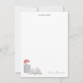 植物学本 & 図書館 読みカスタム名 ノートカード (正面)