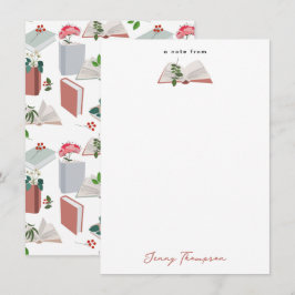 植物学本 & 図書館 読書パターン ノートカード