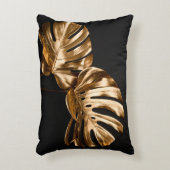 植物学用フローラ、濃い色のバナーまたは背景w アクセントクッション (正面(垂直))