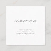 植物学用ホーソン白名刺 スクエア名刺 (裏面)