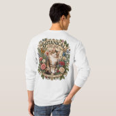 植物学的なネコTシャツ | Tシャツ (裏面フル)