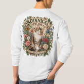 植物学的なネコTシャツ | Tシャツ (裏面)
