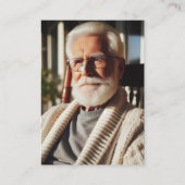 植物学的にあなたはいつも私と共にいる 葬儀 祈念カード 名刺 (裏面)