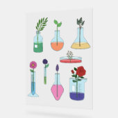 植物学研究室の設備 アクリルサイン (傾斜)