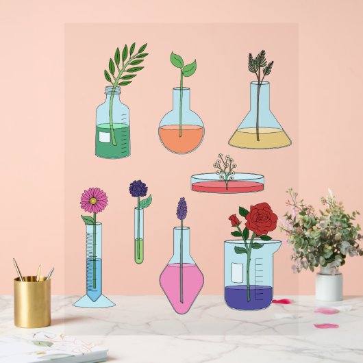 植物学研究室の設備 アクリルサイン (ウェディング)