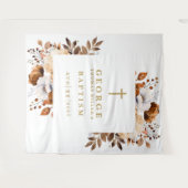 植物学素朴フローラバプテスマ写真背景 タペストリー (正面(横))