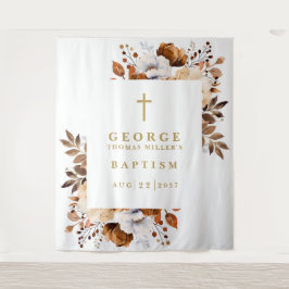 植物学素朴フローラバプテスマ写真背景 タペストリー