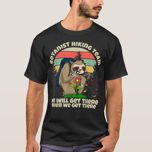 植物学者ハイキングチーム 植物学 Tシャツ (正面)