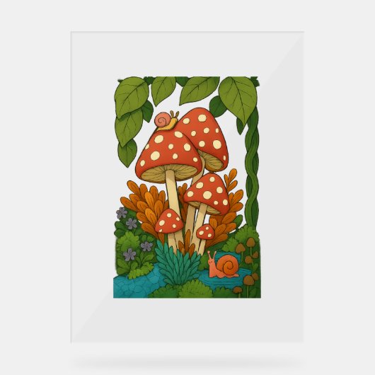 植物学自然 アクリルサイン (正面)