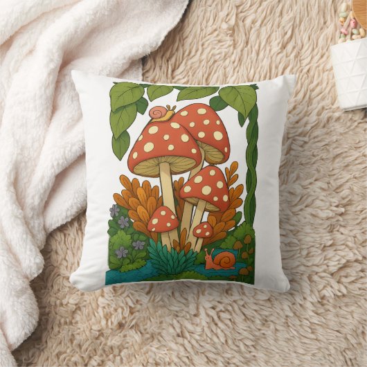 植物学自然 クッション (ブランケット)