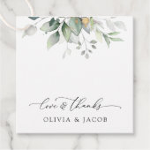 植物学葉、ユーカリ結婚プス フェイバータグ (正面)