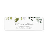 植物学葉、ユーカリ結婚プス ラベル (正面)