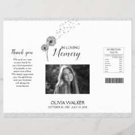 植物学葬儀チップバッグ、死亡記事チップバッグ チラシ