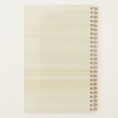 植物学金ゴールドピンクのジオメト結婚リフローラ プランナー手帳 (裏面)