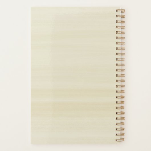 植物学金ゴールドピンクのジオメト結婚リフローラ プランナー手帳 (裏面)