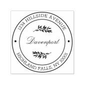 植物学離れ書道差出人住所 セルフインキングスタンプ (デザイン)