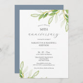 植物学50周年結婚招待状 (正面/裏面)