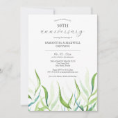 植物学50周年結婚招待状 (正面)