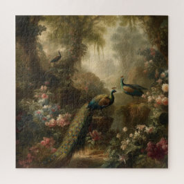 植物学：イギリスの庭で3本の孔雀 ジグソーパズル