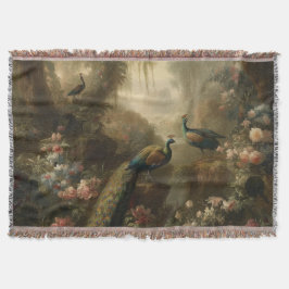植物学：イギリスの庭で3本の孔雀 スローブランケット