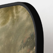 植物学：イギリスの庭で3本の孔雀 ピックルボールラケット (左詳細)