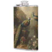 植物学：イギリスの庭で3本の孔雀 フラスク (左)