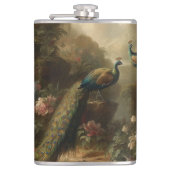 植物学：イギリスの庭で3本の孔雀 フラスク (正面)