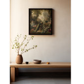 植物学：イギリスの庭で3本の孔雀 ポスター