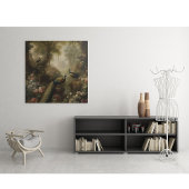 植物学：イギリスの庭で3本の孔雀 ポスター