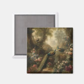 植物学：イギリスの庭で3本の孔雀 マグネット (正面/裏面)