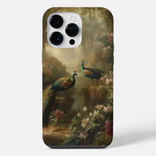 植物学:イギリスの庭で3本の孔雀 iPhone 14 PRO MAXケース