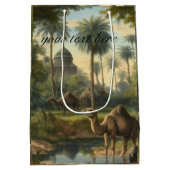 植物学：カスタマイズ可能なジャングルの樹液 ミディアムペーパーバッグ (裏面)