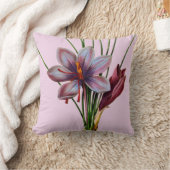 植物学: サフラン クッション (ブランケット)