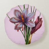 植物学: サフラン ラウンドクッション (裏面)