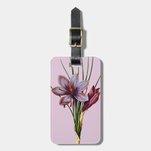 植物学: サフラン ラゲッジタグ (正面縦)