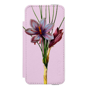 植物学: サフラン iPhone SE/5/5sウォレットケース