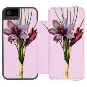 植物学: サフラン INCIPIO iPhoneウォレットケース (フォリオ Open)